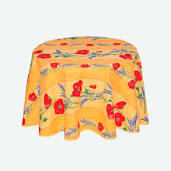 Charger l'image dans la galerie, Nappe ronde coquelicot lavande