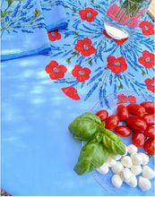 Charger l'image dans la galerie, Nappe ronde coquelicot lavande