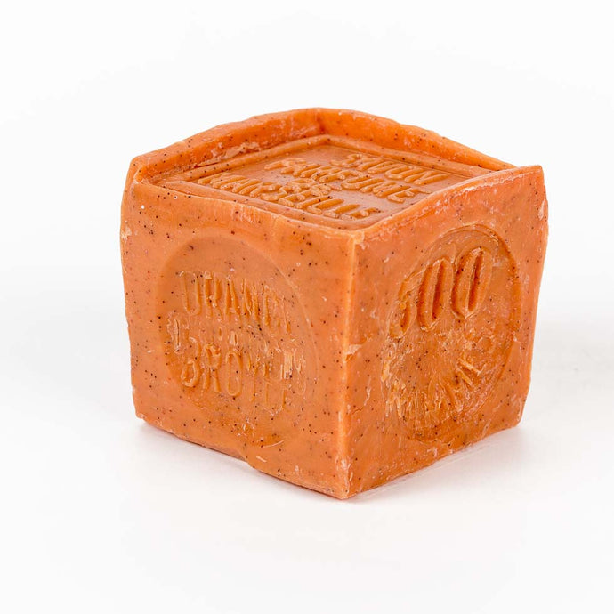Cube de savon de Marseille - Orange broyée