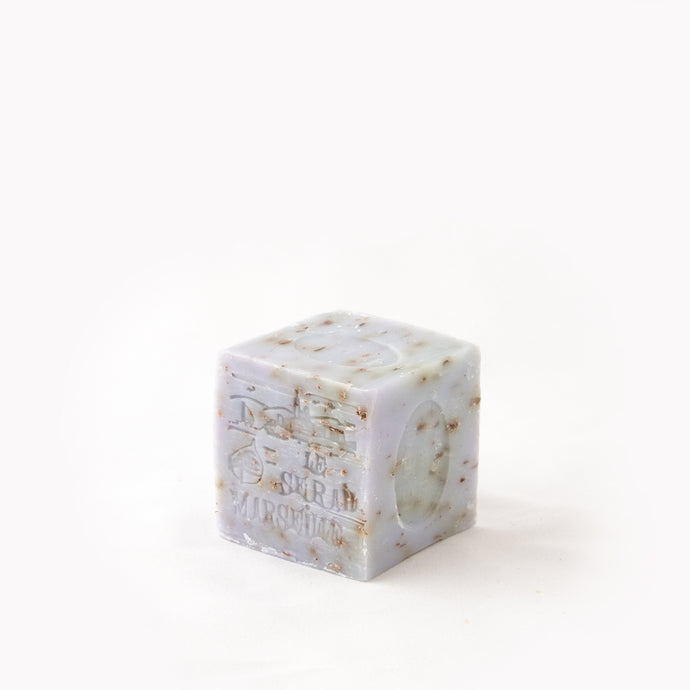 Cube de savon de Marseille – Fleurs de lavande broyées