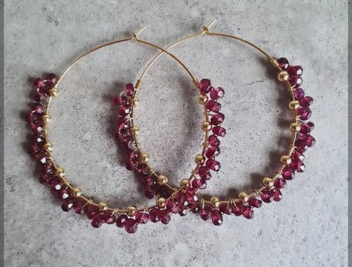 Boucles d'oreille Vanille