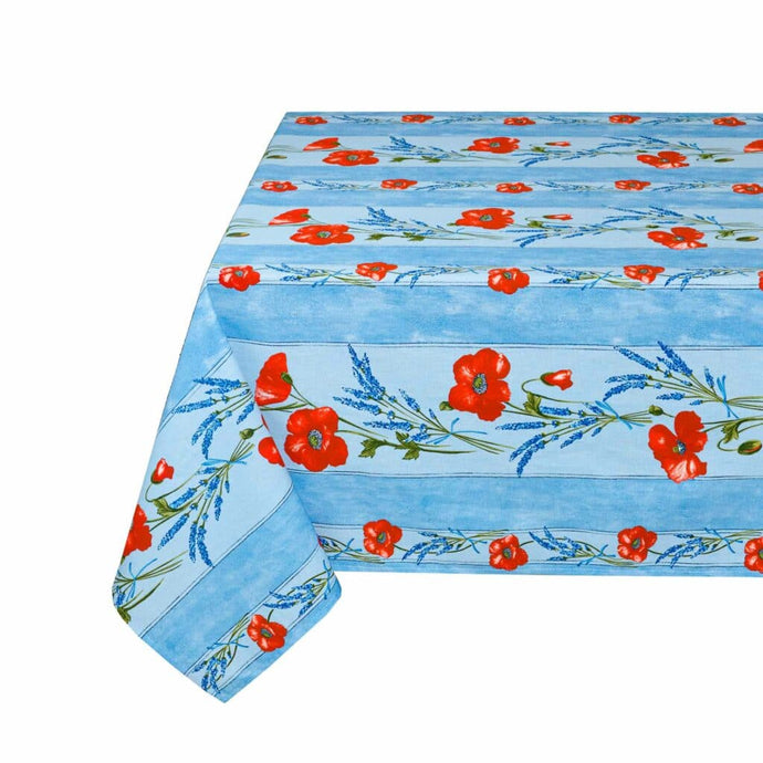 Nappe coquelicot lavande